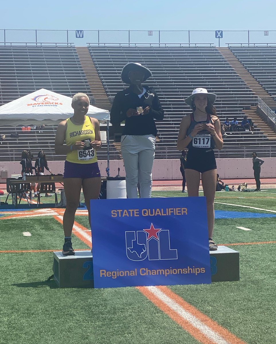BREAKING: Kayla Watson broke the school long jump record AGAIN, broke the Regional Meet record, AND secured a ticket to the STATE meet with a jump of 20’ 4 1/4”. She is your Region🥇CHAMP🥇!! PROUD is an understatement!! 🦅🔥🙌🏻💚 <a href="/ProsperISD/">Prosper ISD</a> <a href="/PISD_Athletics/">ProsperISDAthletics</a> <a href="/ProsperHS/">Prosper High School</a> <a href="/ENO_PHS/">Eagle Nation Online</a>