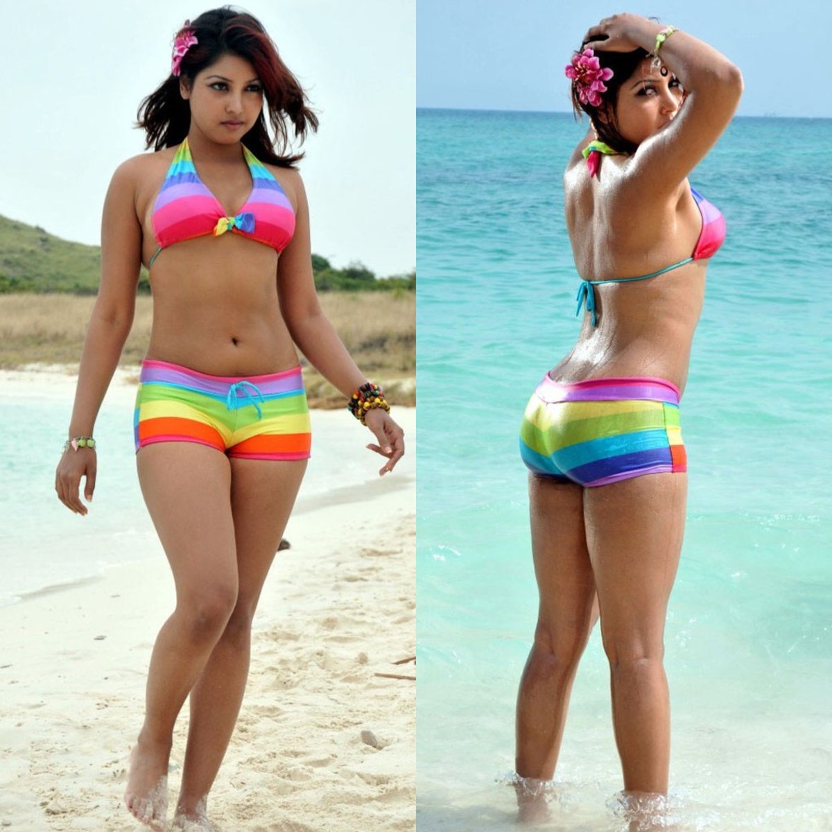 Athul_Bull's tweet photo. Your mom's tour photos have arrived. She did not use a single dress your dad packed in her suitcase. Instead, she was wearing only bikini, and most of the time not even that. Your mom is a great asset to the company and a great slut.
#KomalJha #RanibowBra #MilfinBikini https://t.co/fHaP2oQjN1