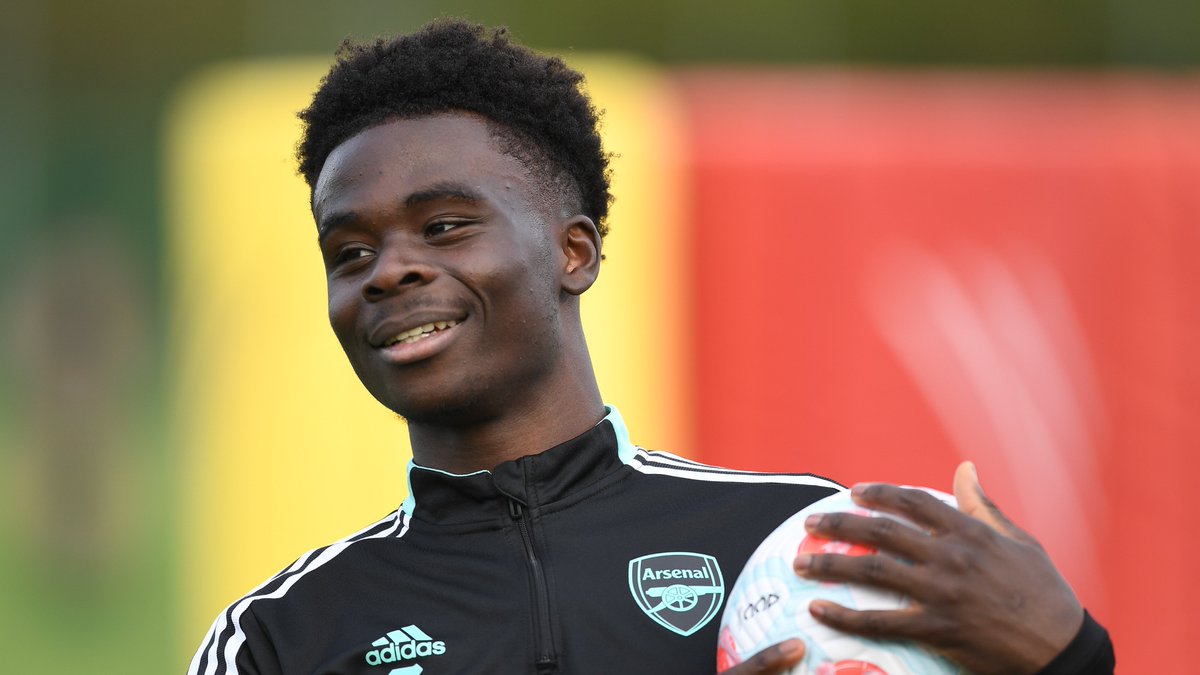 Arsenal's tweet image. ❤️ The boss
❤️ Bukayo 

🔜 #WHUARS