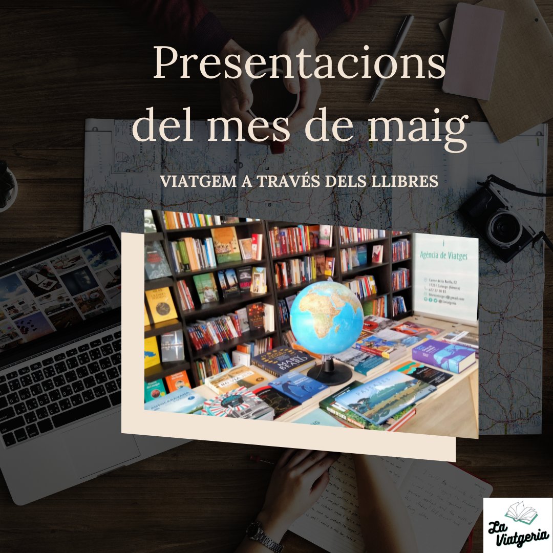 laviatgeria's tweet photo. Aquí teniu les activitats del mes de maig que ens faran viatjar a través dels llibres. 👇 https://t.co/Ow87GJqQmr