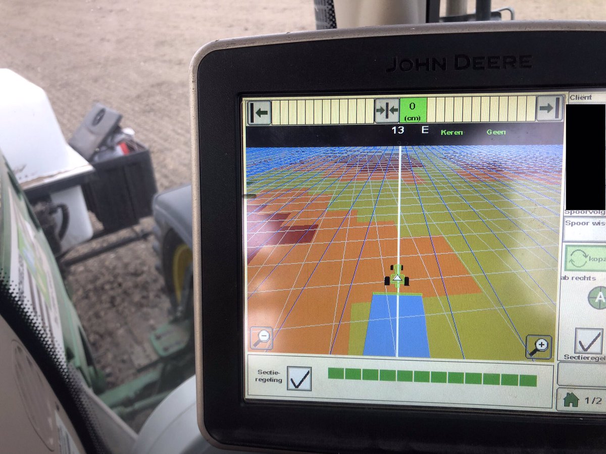 SSiebren's tweet image. Mais zaaien op basis van een taakkaart. #proef