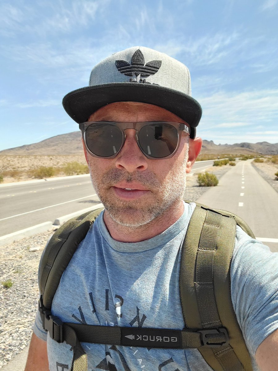 My morning Ruck. Used my new <a href="/GORUCK/">GORUCK</a> 20 lb backpack. On the edge of Vegas.