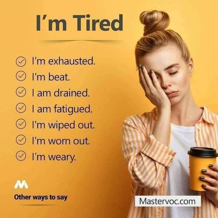 Ways to say: I'm tired.
#LearnEnglish #English #Inglês #ingilizce #Inggris