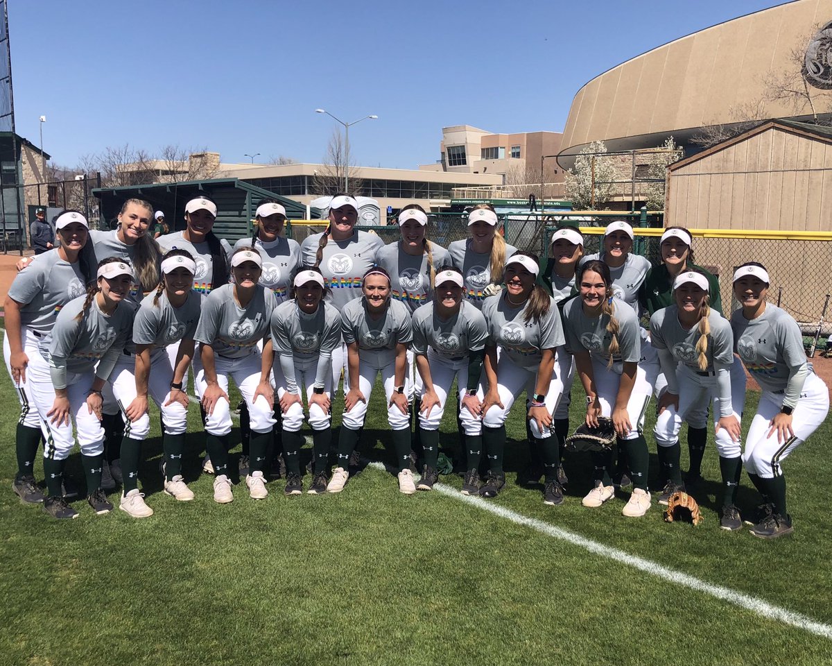 CSUSoftball's tweet photo. #LoveIsLove today and everyday! 🏳️‍🌈 https://t.co/tvMOZz3G1D