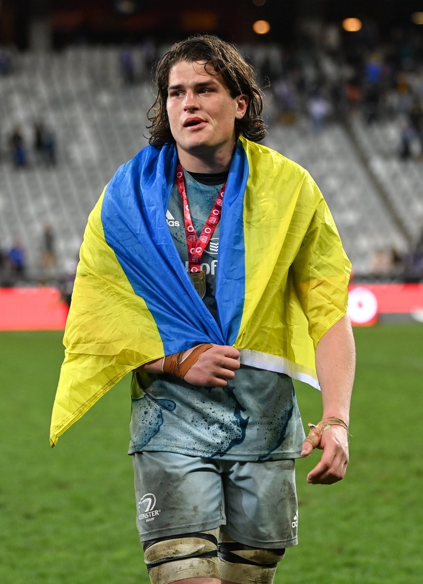 leinsterrugby's tweet photo. 👊 | The @URCOfficial Player of the Match is...

Alex Soroka 👏

Alex is Irish-born to Ukrainian parents and is raising money for a children's hospital in Kiev and their efforts to support sick children through the ongoing war. 🙌

Donate | https://t.co/WP6IlCUGTe

#STOvLEI #URC https://t.co/NR5jC9z8T1