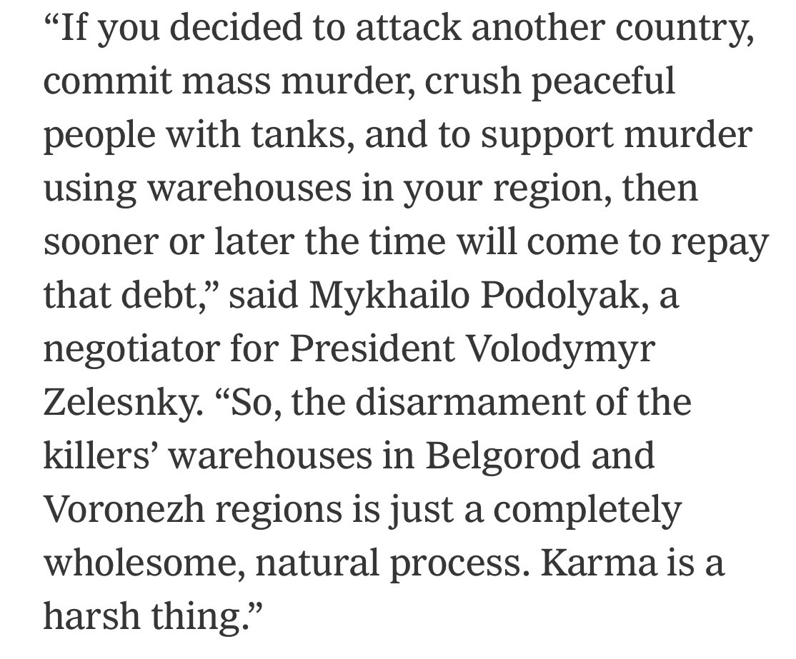 Nach9636's tweet photo. Month three of the attempt by #PutinWarCriminal to annihilate Ukraine and the Ukrainian people. Hitting Russian on their own soil may make them realize that they canโt stop the brave Ukrainian army #RemovePutinNow #DisarmRussianMurderers @NATO #NoFlyZoneOverUkraine @nytimes https://t.co/s2DWl48pwe