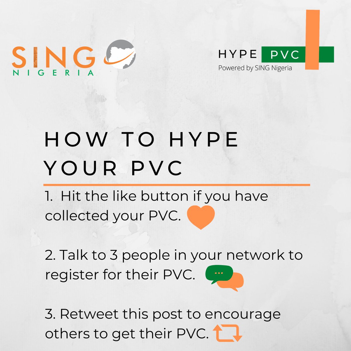 singnigeria's tweet photo. Now, this is how you hype your PVC and get others to hype too.
Let's get on it!
#HYPEPVC https://t.co/HKPCYVxwY9
