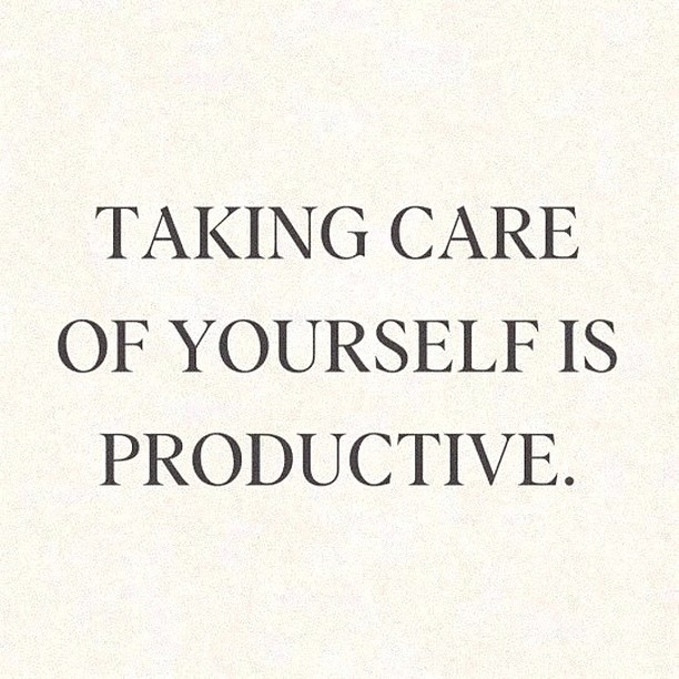 Taking care of yourself is productive. ✨ #surelyminded