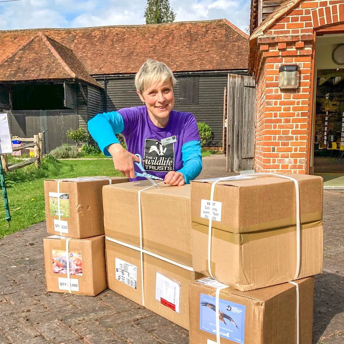 BBOWT's tweet photo. Massive thanks to our Investors in Wildlife @trustchroma printing in Reading for this extremely generous donation! ❤️

These boxes are full of #TeamWilder educational materials which we will use at our visitor centres to inspire a new generation of wildlife lovers 🐸 https://t.co/wssNSPBJhK