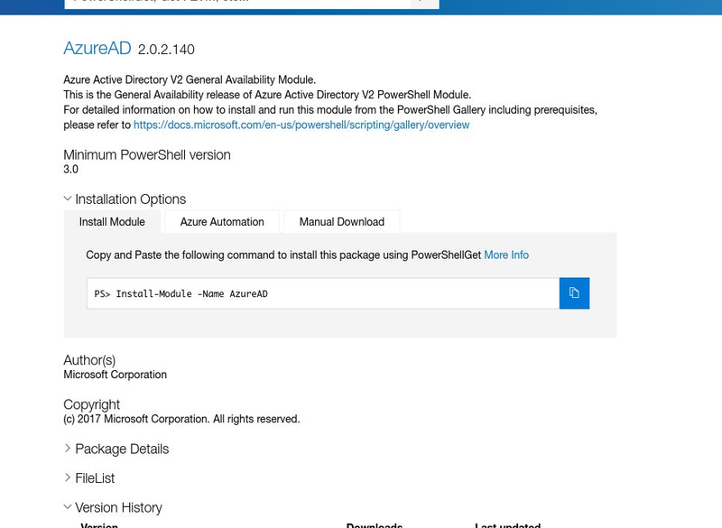 AndySvints's tweet photo. #Module: AzureAD
Author: Microsoft Corporation
ProjectUri: https://t.co/ynjZDoeLnL
Azure Active Directory V2 General Availability Module.
This is the General Availability release of Azure Active Directory V2... 
#AndySvints #RandomPSModule #Azure #ActiveDirectory #AzureAD https://t.co/D6kUHoafTn