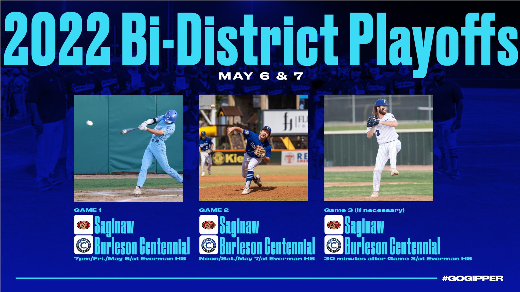 CHS Spartan Baseball on Twitter "BiDistrict Playoffs vs. Saginaw Game