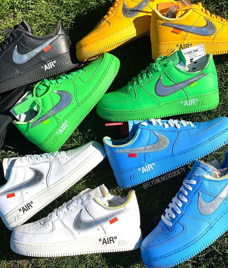 Complex Sneakers on X: Best Off-White x Nike Air Force 1 colorway?  ⚫️🟡🟢⚪️🔵 [📸: @flysneakersociety_]  / X