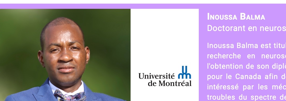 Congratulations to our grad student  Inoussa Balma <a href="/Icent772/">BALMA Inoussa</a>, who will give a talk at TimeWorld 2022!! CONGRÈS MONDIAL SUR L'INTELLIGENCE ARTIFICIELLE 5, 6, 7 mai 2022🌐  <a href="/CR_CHUSJ/">Centre de recherche Azrieli du CHU Sainte-Justine</a> <a href="/CAN_ACN/">CAN ACN</a> <a href="/med_umontreal/">Faculté de médecine</a>  timeworldevent.com/2022montreal/f… via @timeworld2021