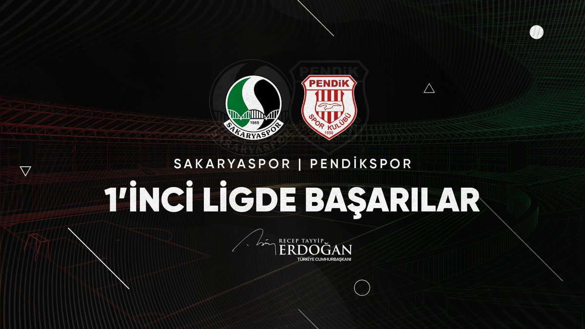 2021-2022 TFF 2’nci Lig Kırmızı Grup Şampiyonu olan Sakaryaspor ile Beyaz Grup Şampiyonu olan Pendikspor’u ve taraftarlarını tebrik ediyor, takımlarımıza 1’inci ligde başarılar diliyorum.
