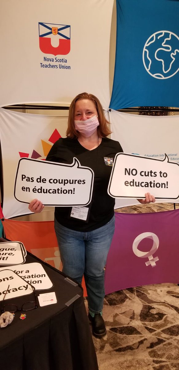 CTFFCE's tweet photo. It’s a pleasure to be on the road again @NSTeachersUnion’s Annual Council! Thank you for having us 🙏 https://t.co/kv5qUDz9te