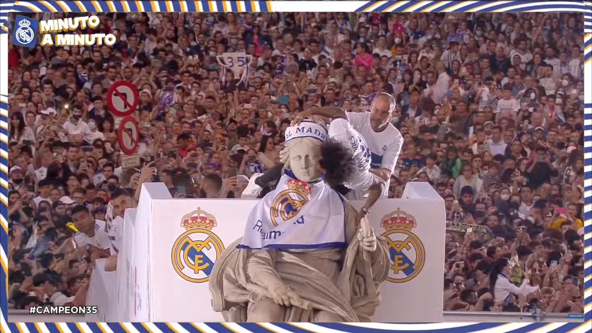 theMadridZone's tweet photo. The celebrations at Cibeles are over, now full focus on Wednesday. #UCL #rmalive https://t.co/iqtLROKWD1