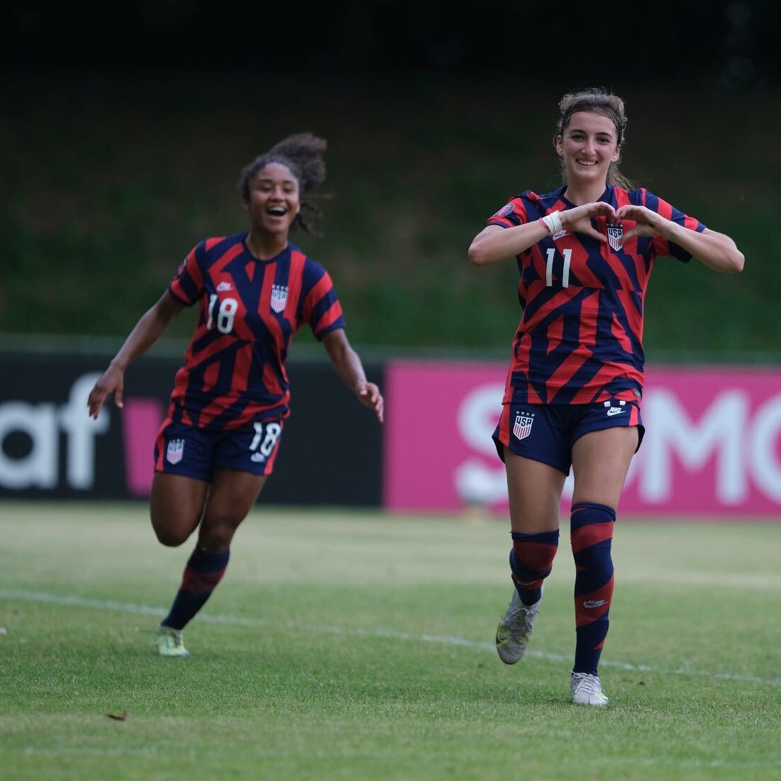 Upon even further review, the USA’s first goal goes as originally credited to Onyeka Gamero, giving her a hat trick on the day!

Gamero (1’, 40’ 73’) and Nicollette Kiorpes (7’, 56’, 84’) both close the day with three goals each! 🇺🇸🧢 x2