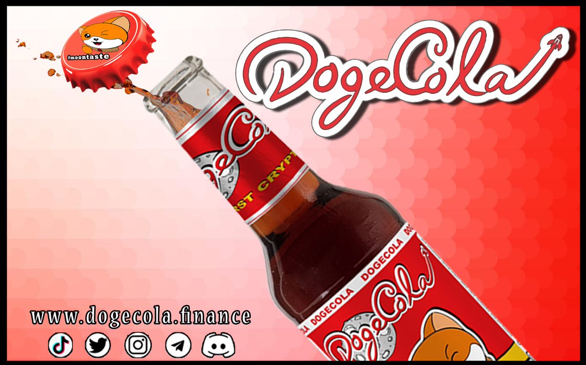 @Gemman77 DogeCola the best Project! 
#DogeCola brand is registered 
KYC &amp; Audit 
NFT with utility 
Real soft drink in production 
Soft drink on Amazon 
#BSC #ETH #BNB #BSCGem #NFTProject
