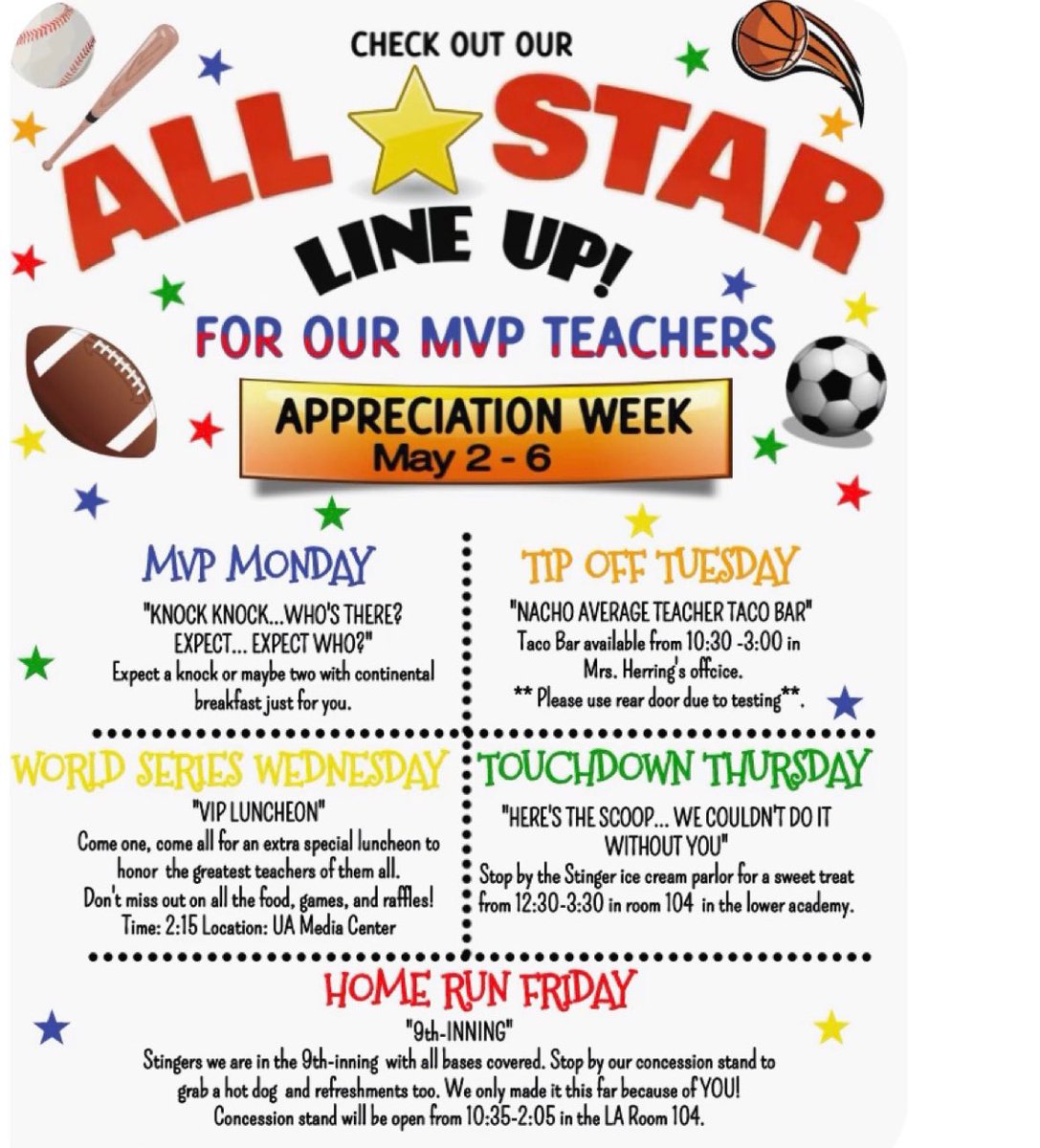 It’s Teacher Appreciation Week- MAY 2-6, 2022. Recognizing and showing our appreciation for our “Shining Stars”is extremely important. Let’s show them some Gratitude! .<a href="/SuptDotres/">Jose L. Dotres, Ed.D.</a> <a href="/MDCPS/">Miami-Dade Schools</a> .<a href="/CPMWestviewK8/">CPM/Westview K-8 Center</a> <a href="/MjLewis13/">Michael A. Lewis, Ed.D.</a> <a href="/MDCPSCentral/">Central Region</a> #Thankful #appreciation