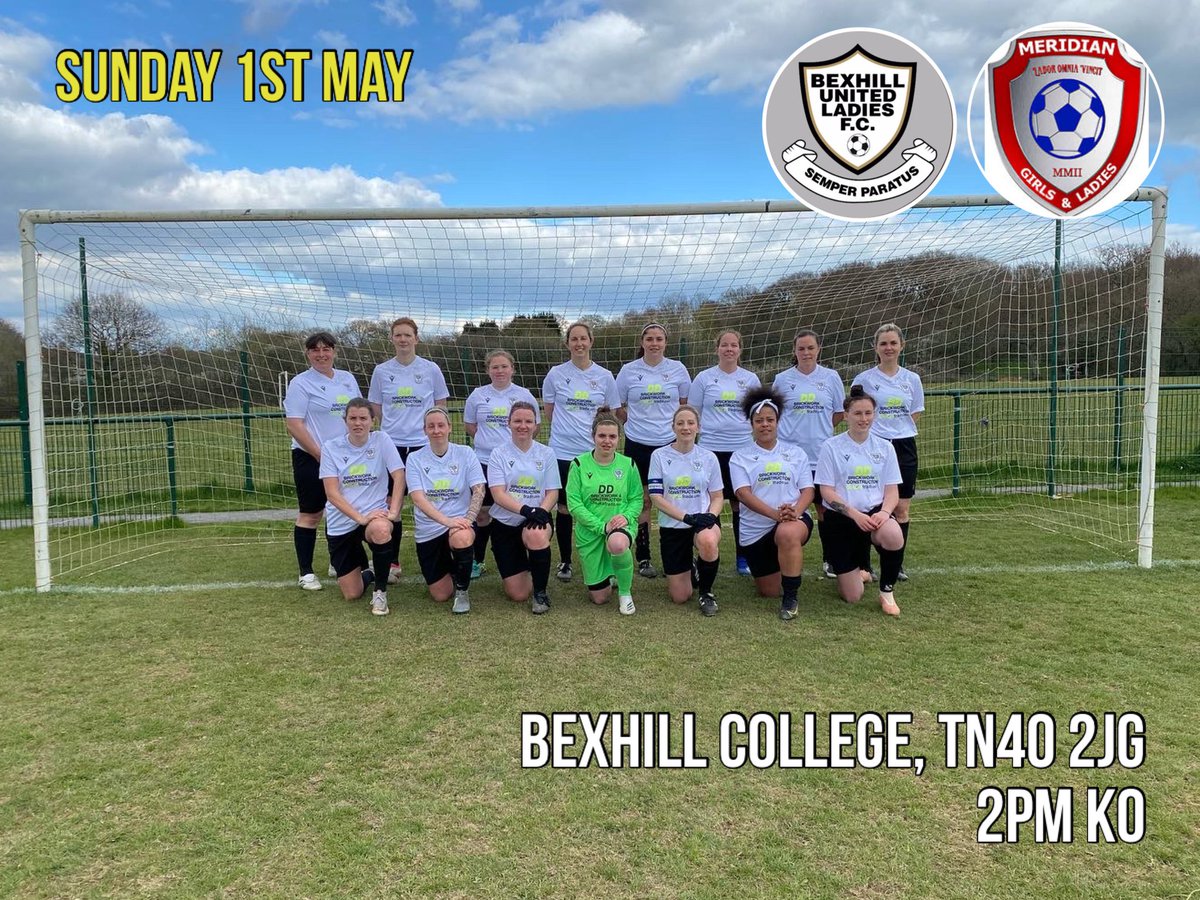BexhillUtdLFC's tweet photo. #Bexhill United LFC (1/5) We host @MeridianLadies in the League 

#BULFC https://t.co/TB4AbQG0i6