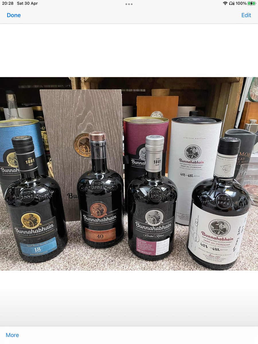 davidjbrodie's tweet photo. So, my amazing whisky pal @WhiskyMiller76 is doing something great through the Bunnahabhain Appreciation Society Facebook page, and @Bunnahabhain are putting up a bottle of 40yo as star prize, whilst others are contributing other delights. Here’s the details if you fancy it! 😁🥃 https://t.co/mxl3u7auiJ