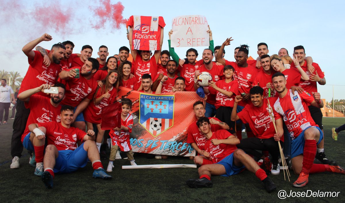 🎉🎊¡¡SOMOS DE #TerceraRFEF!!🎉🎊

📝¡¡DESPUÉS DE 39 AÑOS UN CLUB DE FÚTBOL SENIOR CON EL NOMBRE DE #ALCANTARILLA POR BANDERA LOGRA UN ASCENSO A CATEGORÍA NACIONAL!!

😍⭐️¡¡LOS #SUEÑOS SE #CUMPLEN!!

#VolveraSentir ❤⚽️
