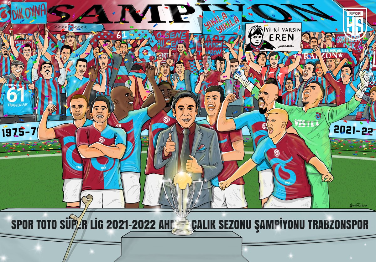 yenisafakspor's tweet photo. 2021-2022 Ahmet Çalık Sezonu Şampiyonu Trabzonspor!

#ŞampiyonTrabzonspor https://t.co/JnNbcAC4Jp