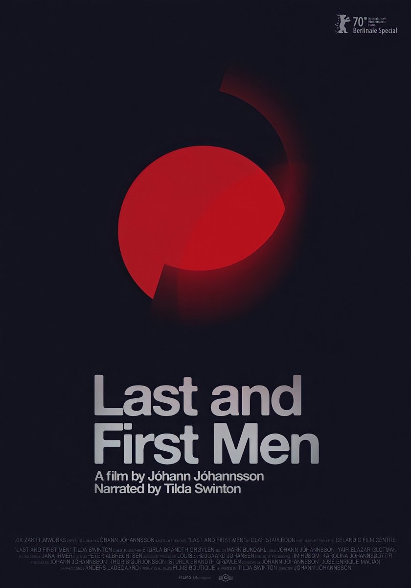 Mouusa0's tweet photo. ترجَمتي لفيلم الإيسلندي:
Last and First Men - 2020
إخراج "يوهان يوهانسون" ..
يستند الفيلم الى رواية عام 1930
بنفس الأسم لـ "ستابليدون".

رابط الفيلم "ميقا" /
https://t.co/Px1DvngW4H

رابط الترجمة "سبسين" /
https://t.co/tbd0YDJpMC https://t.co/SJjyO2P1Nz