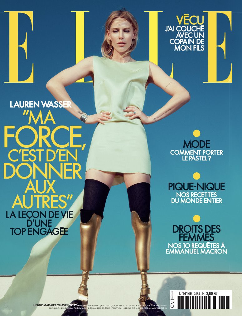 Bravo <a href="/ELLEfrance/">ELLE</a> !! Cette couverture est incroyable !! <a href="/LaurenWasser/">Lauren Wasser</a> la beauté , l élégance et le courage incarné !!!
.
#ellefrance #women