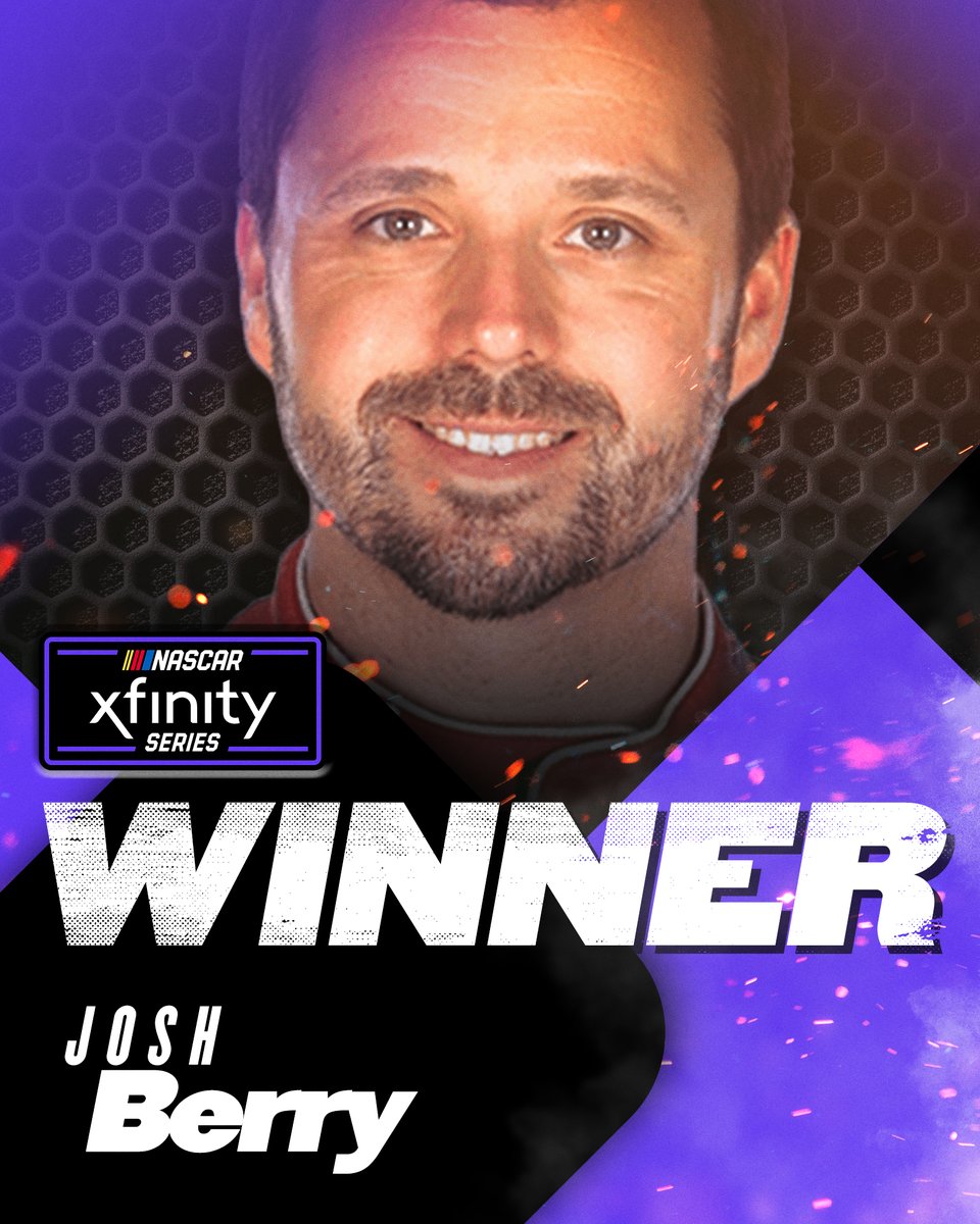 RETWEET to congratulate <a href="/joshberry/">Josh Berry</a> on his win at the <a href="/MonsterMile/">Dover Motor Speedway</a>!

From part-time driver to PLAYOFF DRIVER in the <a href="/NASCAR_Xfinity/">NASCAR Xfinity</a> Series!