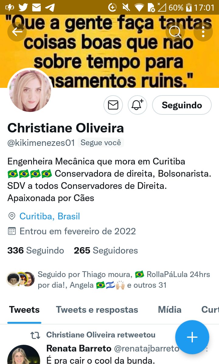 RealistaTex's tweet photo. Sigam @kikimenezes01 rumo aos 500 seguidores!🇧🇷 https://t.co/dUOMl51HiP