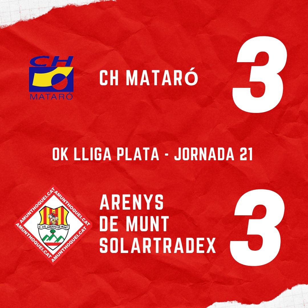 Empat a 3 a Mataró!! Som equip OK Lliga!!!!!

Som-hi!!!! ,💪💪💪

<a href="/SolarTradex/">SolarTradex</a> <a href="/AzemadSport/">AZEMAD SPORT</a>
#Enshopassarembé