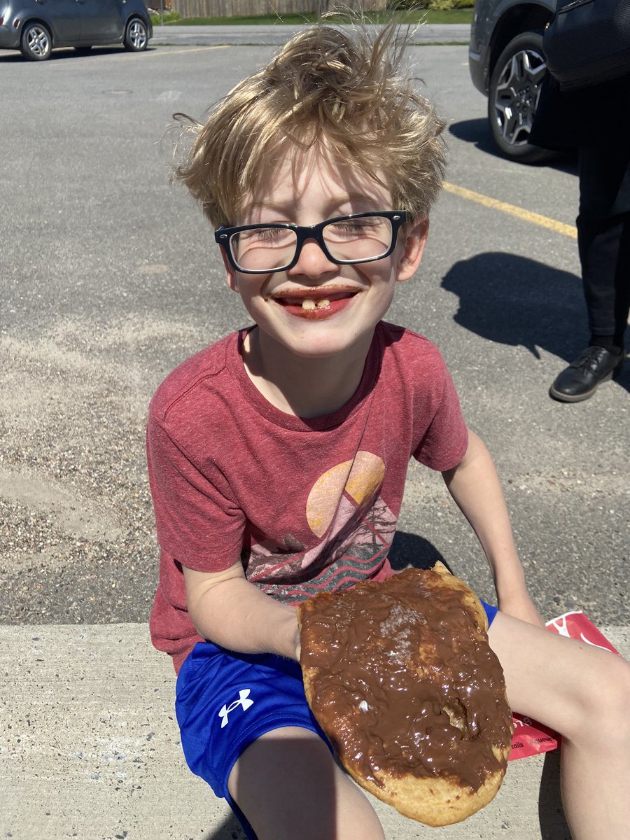 Wondering if Beavertails can be a staple in the new school design? 🤔 <a href="/alcdsb_olmc/">Our Lady Mt Carmel</a> Yummy!