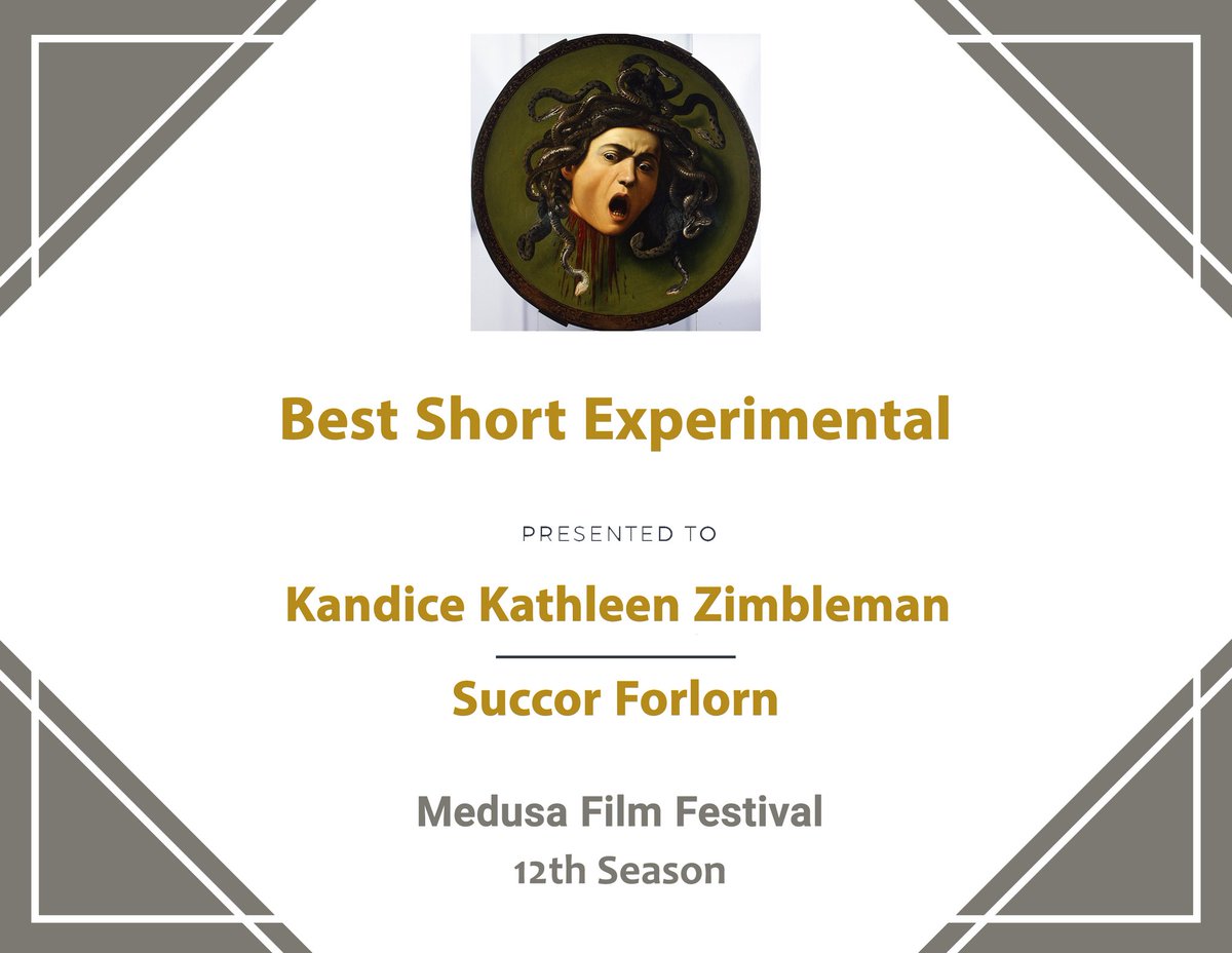 GryphonUni's tweet photo. #BestShortExperimental #FilmFestval WINNER 🏆
OMG! I honestly WAS NOT EXPECTING THIS! YOU GUYS!!! @film_medusa THANK YOU!
I ALWAYS HEAR GOOD STUFF ABOUT MEDUSA FEST!
AM I TURNING TO STONE NOW?
THANX FOR INVITING ME! #indiefilmmaker
#FilmmakersLife Just WOW! 😲
@BlackUniGryphon https://t.co/lLkJdsLjb8