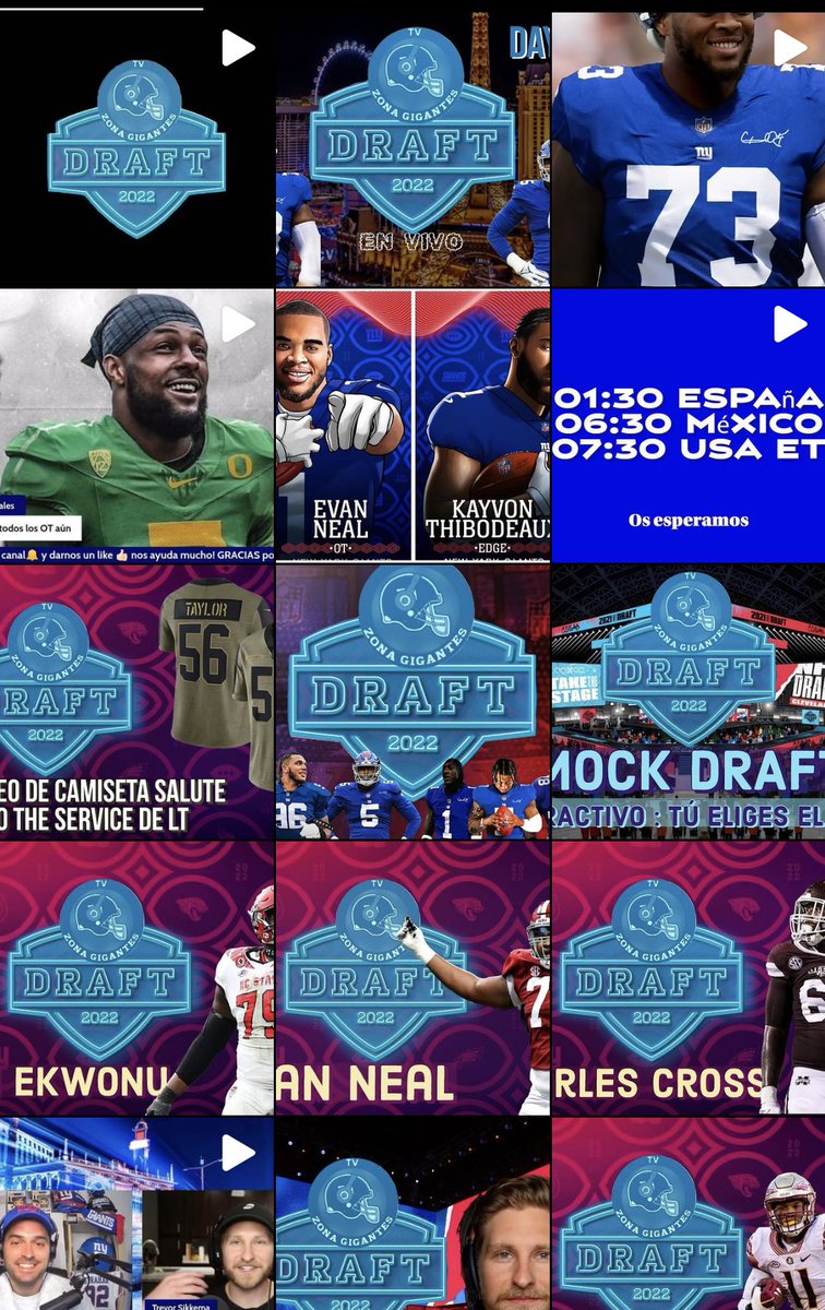 ZonaGigantes's tweet photo. Casi dos meses creando contenido #NFLDraft #TogetherBlue GRACIAS GIGANTES A TOD@S los que habéis sacado un rato para consumir #DraftZG💙🧢🫶🏻 https://t.co/ydZr1DEKWB