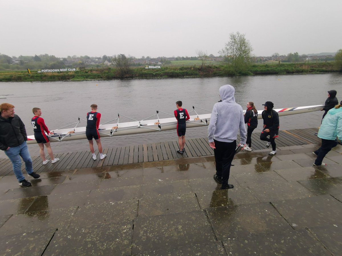 ToppingRodney's tweet image. Great morning, albeit with a very wet and early start at the Portadown rowing club for their annual Regatta. Good result for Ryan and his teammates/crew. Well done to all involved👍🏻 @EnniskillenRBC