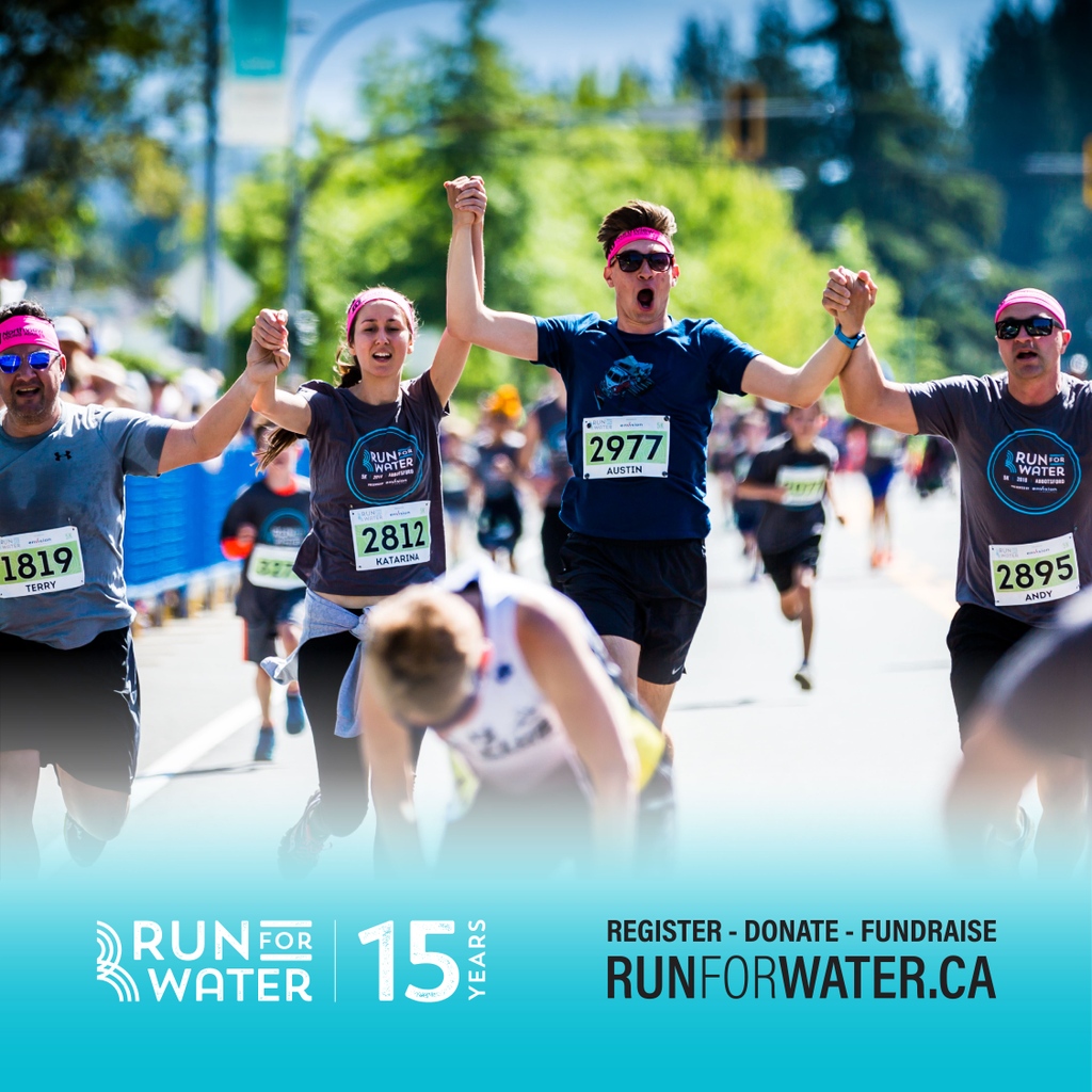 Today is the last day to get your early bird registration in + receive a free t-shirt to commemorate our 15 years of Run For Water! Click here to register: runforwater.ca/run/ #WaterForAll #RunForWater #AbbotsfordBC