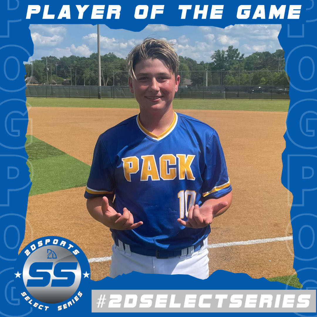 2DsportsbsbPOG's tweet photo. ⭐️ #TopPerformer ⭐️ 

Bryson McCabe: 1-3, HR, 2 RBI
Team: @AcademyPack 13u

@2D_sportsYB #2DSelectSeries https://t.co/S2pMImkerl