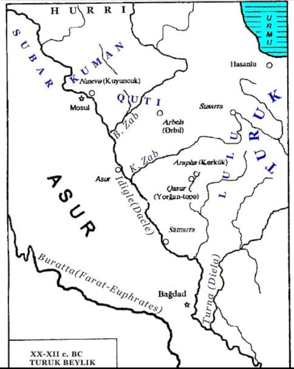 turukkeans's tweet photo. "TÜRK/TÜRKİYE( TURUK/TÜRÜK) "  ADININ GÖÇ  KRONOLOJİSİ
1.  TURUK KRALLIĞI ( Turuki, Turukku, Duruggu) MÖ. 2000 -1700 #turuk #turki #turukku Turuklar Afganistandaki kalayı Hazar kıyısı üzerinden Urmiya'ya getirip Mezopotamya ve Anadolu'ya satıyordu. https://t.co/pRtAIszruG
