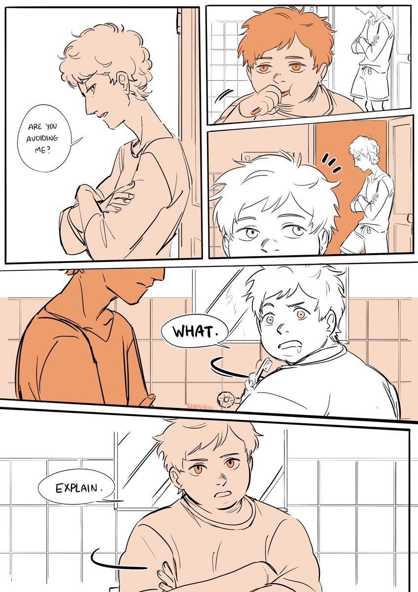 a little comic about established kyman who keep missing each other due to their adult schedules and how it sucks
dedicated to @shokikita because that's us 🥺 (also loosely based on her kyman from The Weight) 
