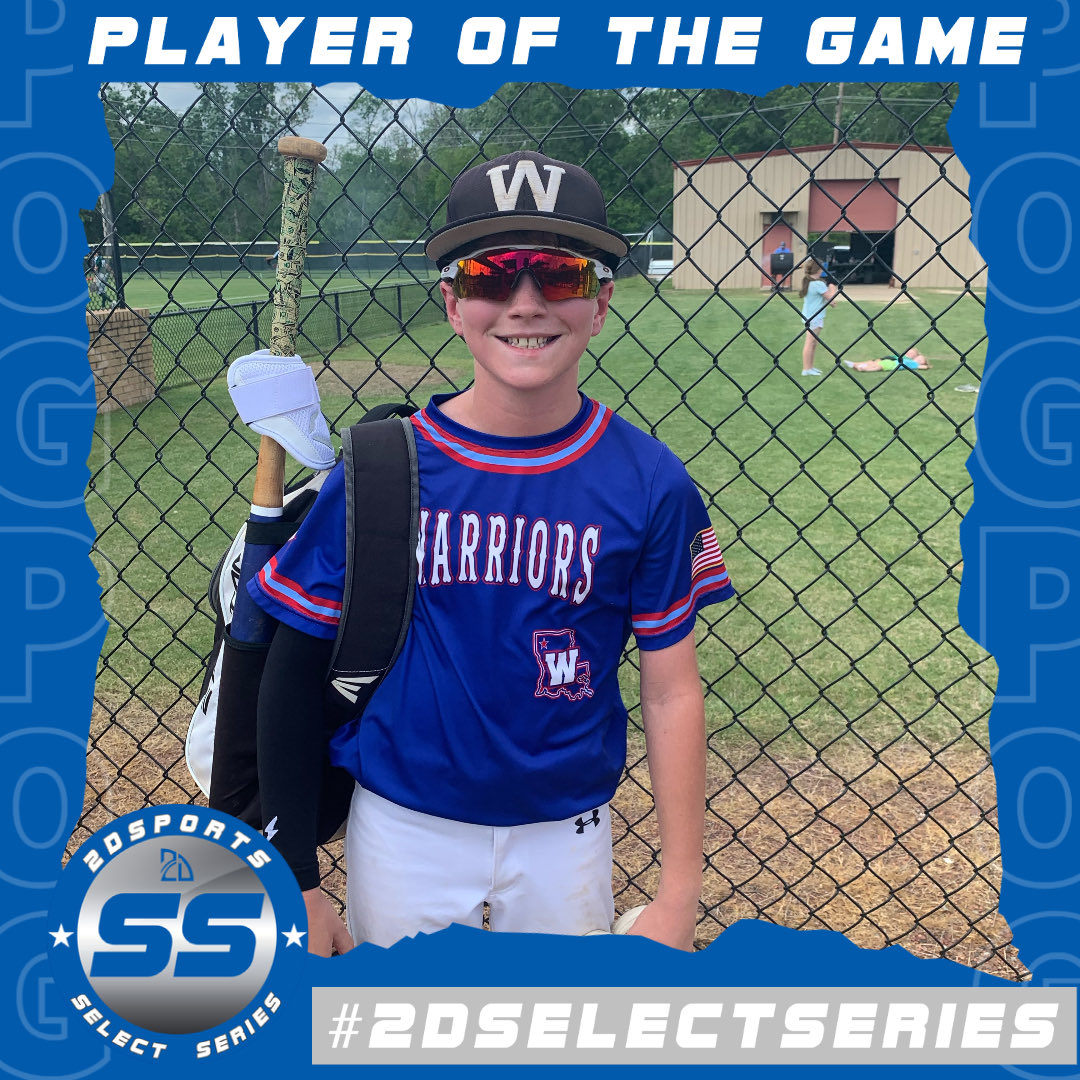 ⭐️ #TopPerformer ⭐️ 

Christian Vinet: 1-1, 2B, 2 RBI, 2 R
Team: <a href="/NWLAWARRIORS/">WARRIORS BASEBALL</a> 11u

@2D_sportsYB #2DSelectSeries