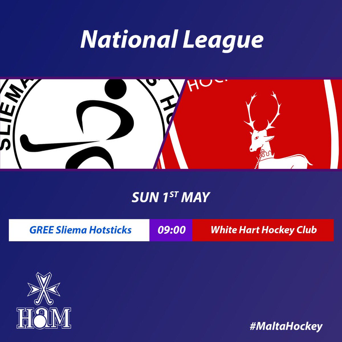 Just the ☝️ game tomorrow: 

🏆 Hotsticks vs White Hart 🦌 
📅  1st May 
🕘 9:00am
🏟  National Hockey Stadium 

#PlayHockey