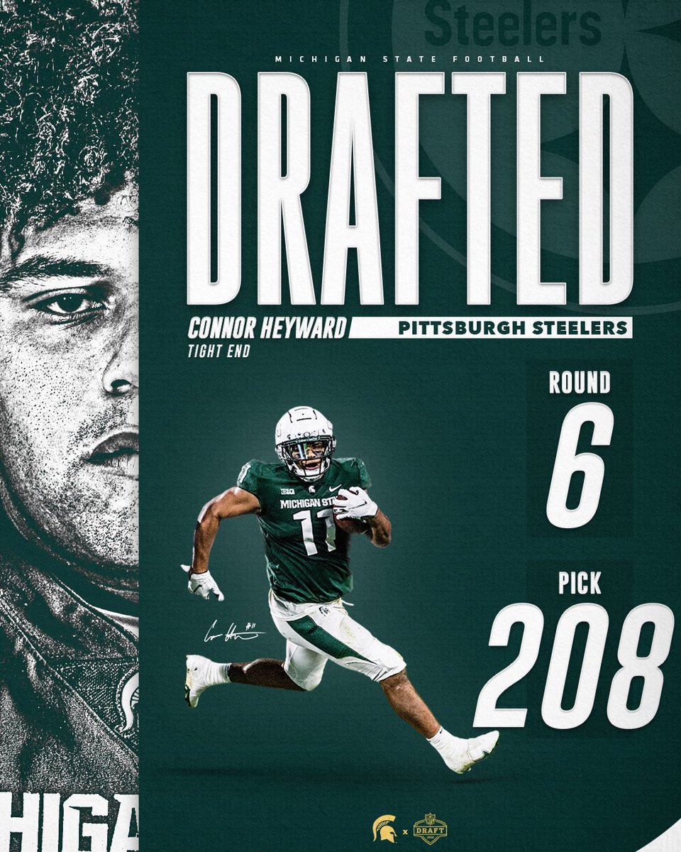 Pittsburgh bound ✈️

<a href="/ConnorHeyward1/">Connor Heyward</a> is headed to the <a href="/steelers/">Pittsburgh Steelers</a>!