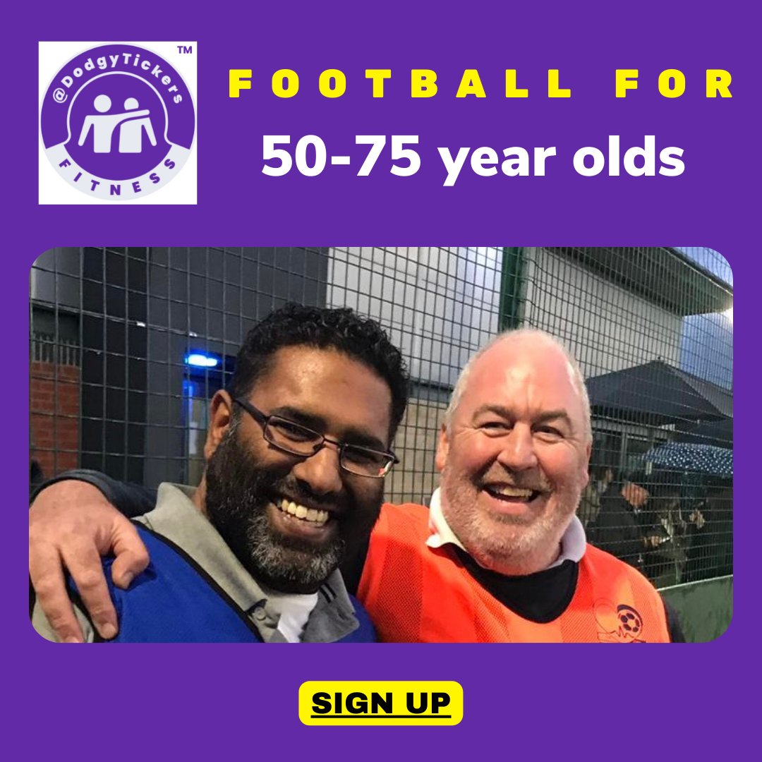 DodgyTickers's tweet photo. Adapted #Football for 50-75 y/olds👨🏼‍🦳👵🏼 Have a FREE go.
Interested? Register here 👉 https://t.co/3F2zi2KkA8 #Over50 #Over60 #Over70 #CVD #London #Essex #NHS #Health #Wellbeing #Project84 #CaringUnited #PleaseAsk #DontBottleItUp #ULEZ @deliver_success @theCALMzone @UBHarrowRadio https://t.co/QmQoZWFjXn