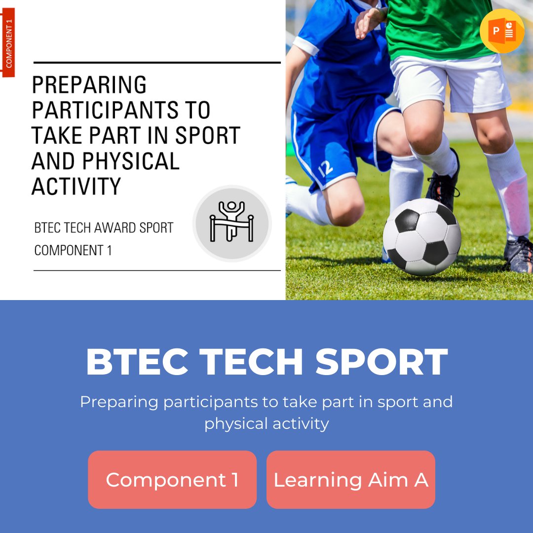 PEResourcesBank's tweet photo. Grab another freebie! Component 1 Learning Aim A - BTEC Tech Sport 2022. 46 Slides - Explore types and provision of sport. #BTECTech #Techsport https://t.co/p1Naw5vUhO https://t.co/9pVUQXs8Wk