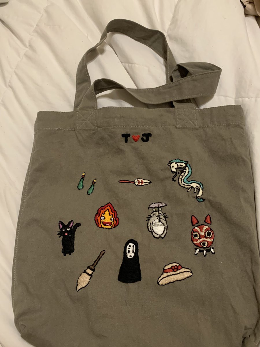 TrietBui's tweet photo. This is rlly late but thank you for embroidering this bag and making me a carrot cake for my birthday! When we grow old together and i lose all my memories, ill have these little pictures to look back on who you were to me - my dearest happiness ❤️ https://t.co/Vc2yyq3MnJ