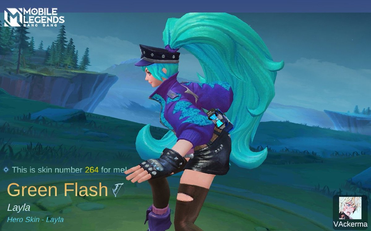 avaakids's tweet photo. I just obtained a new skin Green Flash in Mobile Legends: Bang Bang! Let's face off against the world's best MOBA players together! 
https://t.co/SOvnTzTvaw https://t.co/CMfQQvmahs