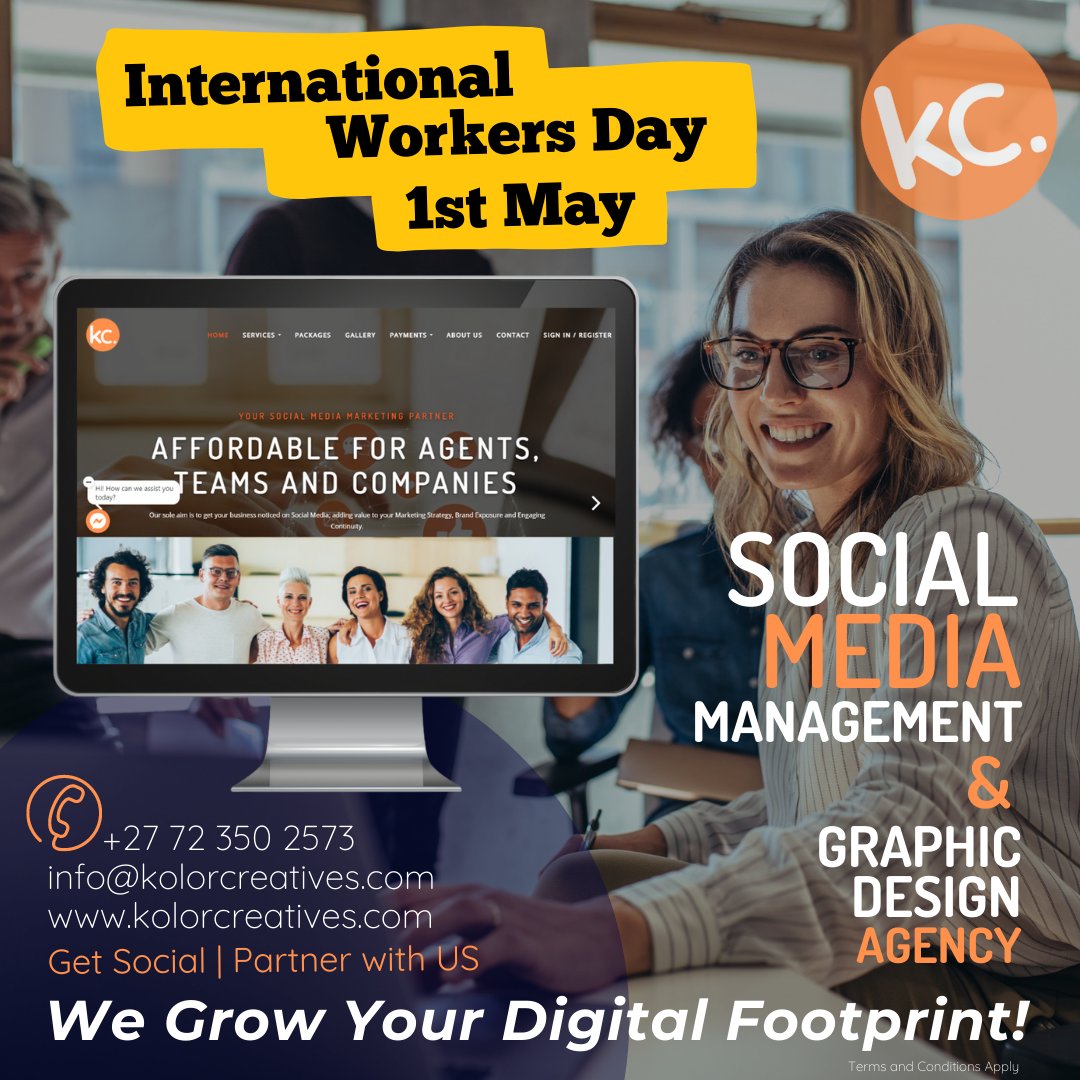 Kolor_Creatives's tweet photo. ���𝗮𝗽𝗽𝘆 𝗜𝗻𝘁𝗲𝗿𝗻𝗮𝘁𝗶𝗼𝗻𝗮𝗹 𝗪𝗼𝗿𝗸𝗲𝗿'𝘀 𝗗𝗮𝘆!

Partner with US!

#KolorCreatives #WorkersDay #Business https://t.co/FjbAeDtvS6