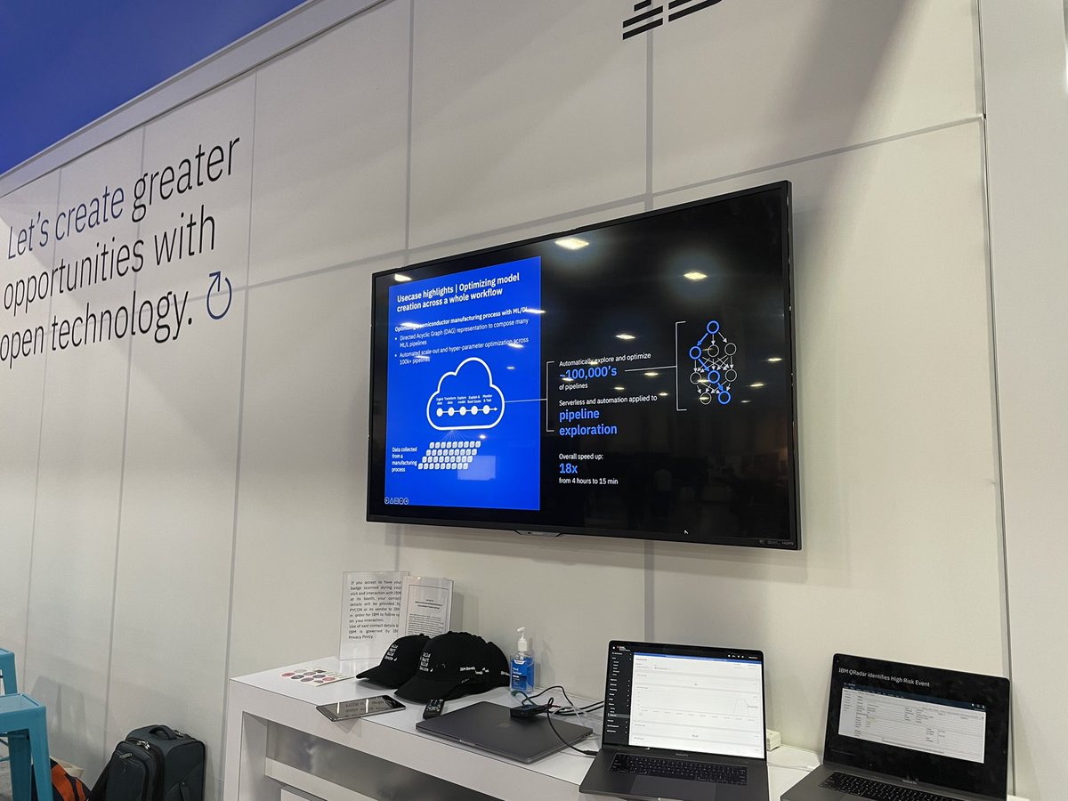 likepunk's tweet photo. Second day at #PyCon2022 , got good crowd stopped by #IBM booth. Great teams from @IBMResearch @IBMSecurity @IBMData #IBMQuantum @IBMDeveloper ! #codeflare https://t.co/IEKltI1ol7