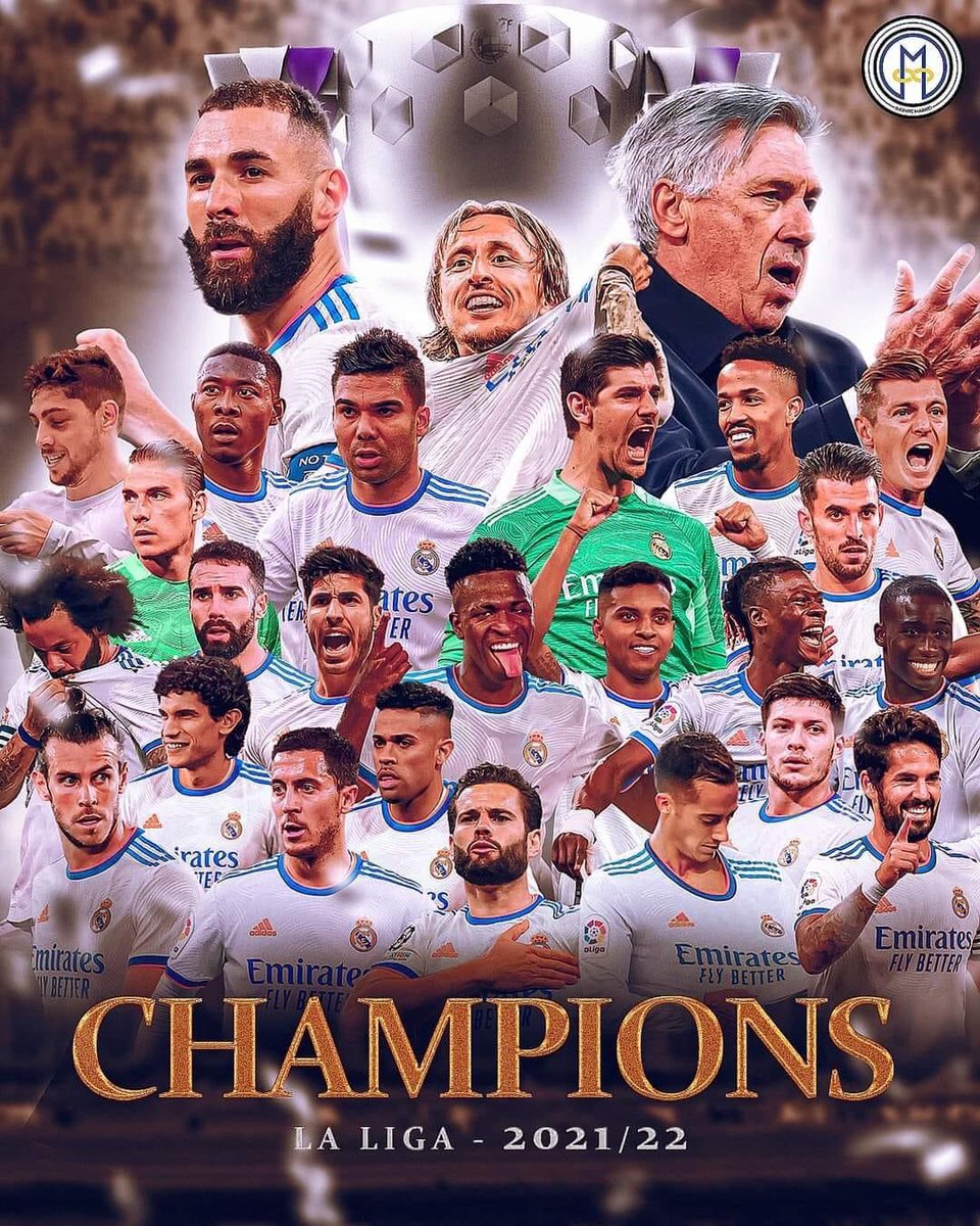 Abdel75R's tweet photo. CAMPEONES 35 😁🏆💪#HalaMadridYNadaMas since:2022-04-29_13:43:06_UTC https://t.co/srT3o9wD2k